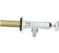 Schell Polar II 039970399 Ensemble de vannes murales extérieures antigel sans aérateur de tuyau, chrome mat