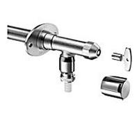 Schell Polar II robinet mural extérieur antigel 039980399 DN 15, chromé mat, set d'installation, avec aérateur