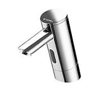 Schell Puris e mitigeur de lavabo électronique 012250699 chromé, à piles, pour eau froide, bec 140mm