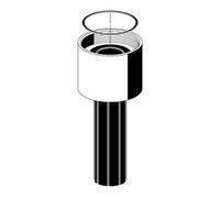 Schell Raccord de tuyau affleurant Schell chromé complet Quantité:1