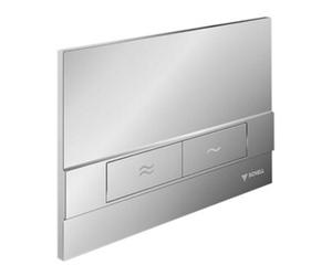 Schell Schell Plaque de commande WC MONTUS BOARD mat chrome, commande avant ou arrière, pour chasse 2-Mg. Quantité:1