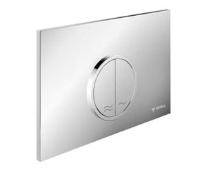 Schell Schell Plaque de commande WC MONTUS CIRCUM mat chrome, commande dessus ou devant, pour chasse 2-Mg. Quantité:1