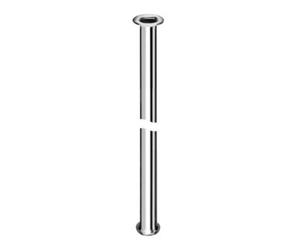Schell Tube cuivre 10 mm 3/8 évasé/1/2 évasé 300mm, chromé Quantité:1