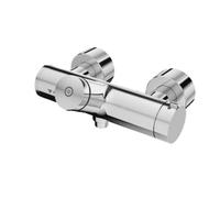 Schell Vitus - Mitigeur thermostatique de douche VITUS VD-SC-T / u à fermeture automatique avec sortie par le bas, chrome 016150699