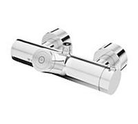 Schell Vitus thermostat de douche 002140699 CVD, fonctionnement sur batterie, eau mitigée, chromé