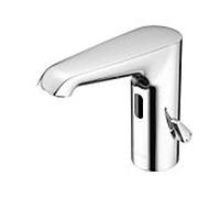Schell électronique de lavabo Schell E 012540699 chrome, fonctionnement sur secteur, pour eau mitigée, avec bloc d'alimentation