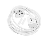 Schellenberg 20026 Câble de rallonge, 3 m, blanc