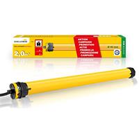 Schellenberg 20221 Mini Moteur Tubulaire Action de volet Roulant pour Arbres de 40 mm, pour une surface jusqu'à 2 m², Jaune, 40 Kg / 3 Nm