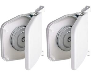 Schellenberg 50151 Enrouleur de Sangle pour volet Roulant, pivotant, 5 m, 14 mm, sans Sangle, Blanc (Lot de 2)