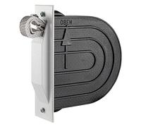 Schellenberg 50602 Set Enrouleur de semi-encastrement Mini avec plaque volets roulants avec sangle de volet roulant de longueur de 5 m avec boîte murale PVC, distance des trous 11,8 cm, blanc