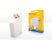 Schellenberg 50801 Enrouleur de sangle volet roulant système Maxi 23 mm, pivotant, avec sangle incluse de 5,3 m, espacement des trous 17 cm, Blanc