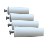 Schellenberg 52011 Bouchon d'arrêt pour volet roulant, 22 x 60 mm, blanc (Lot de 4)