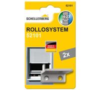Schellenberg 52101, gris Angle d'arrêt, bimpedise la rétraction complète du volet roulant, 2 pièces, vis incluses