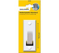 Schellenberg 53103 Plaque de Protection MAXI - Ecartement des Trous 10,5cm blanc