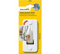 Schellenberg 53503 Plaque de recouvrement pour enrouleur de ceinture DUO Maxi, 105 mm, blanc