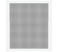 Schellenberg 70082 Moustiquaire fenêtre téléscopique, en fibre de verre, avec cadre en aluminium, extensible, ajustable, 100 x 120 cm, Blanc