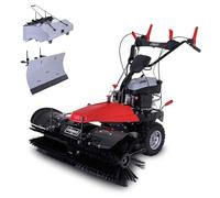 Scheppach Balayeuse Autotractée SC2200PE | Moteur OHV 4T | 3 Vitesses Avant et 1 Marche arrière | Démarrage électrique & Lanceur Manuel | Livrée avec Une Grande Lame à Neige et Un bac de récupération