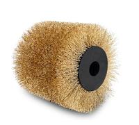 Scheppach Brosse fil laitonné pour surfaceuse MRS1300 Brosse de rechange | 100mm de largeur - Ø120mm | Pour différentes surfaces en bois, pierre et métal | Convient à l'ébarbage & au dénudage