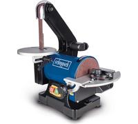 Scheppach BTS700 Ponceuse à bande | Ponceuse à disque |250W | 762x25,4mm | Plateau de ponçage Ø 125mm | Table réglable à 90°-45° | Vitesse 816m/mi