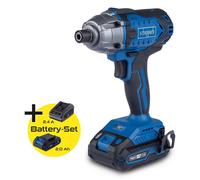 SCHEPPACH C-ID180-X IXES : Coffret de hocs sans fil 20V (1/4 de pouce) – 180 Nm, avec LED, contrôle de la vitesse, incluant une batterie 2,0 Ah et un chargeur 2,4 A