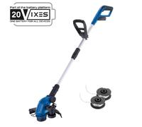 Scheppach Coupe-bordures sans fil C-LT300-X | tête moteur pivotante à 90° | tige de guidage télescopique | fil simple de 1,6 mm | largeur de coupe de 300 mm | 20V IXES