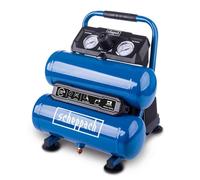 Scheppach Compresseur à air HC10 Twin - 750 W - 8 bar - Cuve 7,5 L - Compresseur d’air sans huile - Double réservoir - Aspiration 50,4 L/min - 2 manomètres - Raccord rapide