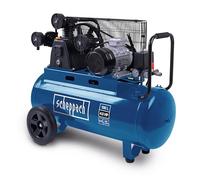 Scheppach Compresseur à air HC550TC - 400 V - 3000 W / 3 PS - Tri-cylindres - Cuve 100 L - 10 bar - Entraînement par courroie - Puissance d'aspiration 550 L/min - Transport facile