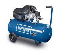 Scheppach Compresseur d’air HC120DC - 230 V - 2200 W / 3,0 PS - Pression 10 bar - Cuve de 100 L - Débit d’aspiration 371 L/min - Double cylindre - Manomètre intégré - Réducteur de pression