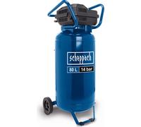 Scheppach Compresseur d'air vertical HC85V | Cuve de 80 L | Pression de service max. 14 bar | Débit d'aspiration 330 l/min | 2 x manomètre & 2 x raccords