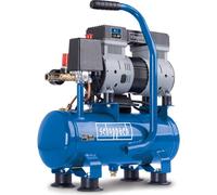 Scheppach Compresseur ultra silencieux HC08Si | 1,5cv / 1100W | 8 bar | 6 litres | 162 l/min de débit d'aspiration | 67,4 db(A)* Silencieux | + détendeur & coupleur