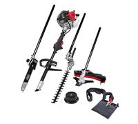Scheppach Débroussailleuse Thermique MFH5200-4P | Rotofil | Moteur 2T de 51,7cm3 | 4en1 Débroussailleuse, Coupe-Bordure, Taille-Haie, Elagueuse | Tap'n'go | avec Attache Rapide et Sangle