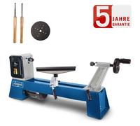 Scheppach DM500T Tour à bois | 400W | 4 vitesses de 800-2600 min-1 | Pièces à usiner max. 500mm de long / 350mm de Ø | Filetage M18 y compris pointe à grain 4 dents
