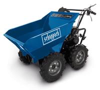 Scheppach Dumper à essence DP3000 | Capacité de charge de 300kg | 5,6 CV | 3 vitesses avant/1 arrière | 4 roues motrices | Camion-benne Mini brouette à moteur Mini-chenille