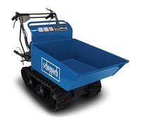 Scheppach Dumper - Benne motorisée Thermique sur chenilles DP4500 | Charge maximale de 400kg | 5,5 CV | Moteur 4T de 196cm3 | 3X Marche Avant / 1x Marche arrière | Benne basculante | Brouette