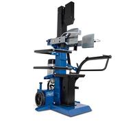 Scheppach Fendeur de bois compact 10T vertical - Force de fendage 10T | 400V / 3500W de puissance | Jusqu'à 1070mm / Ø max. 380mm | Table inclinable | Avec dispositif de déplacement