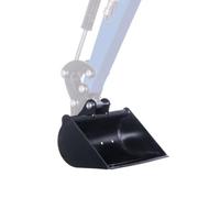 Scheppach Godet de terrassement 50 cm - compatible mini pelle EXC1400 | 30L / 0,03 m³ - utilisation polyvalente pour excavation, retirer le gazon, niveler des surfaces et aménager des surface