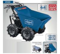 Scheppach Kity - Mini-transporteur 300Kg benne basculante motorisée 6.5CV 196cm3 - Dumper DP3000