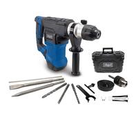 Scheppach Marteau perforateur électrique DH1500 Plus Fonction 4en1 | 7 J de puissance de frappe | jusqu'à 4250 bpm | Moteur 1500 W | Vitesse de rotation 0 - 920 tr/min | Accessoires inclus