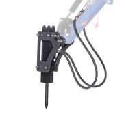 Marteau-piqueur hydraulique Scheppach pour mini-pelles EXC1400 | 300 joules | 800 - 1400 coups par minute