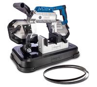 Scheppach MBS1200 Scie à ruban à métaux Scie à ruban incl. ruban de scie | Puissance 1200W | Hauteur de coupe jusqu'à 127mm & coupe de tubes jusqu'à Ø80mm | avec lumière LED