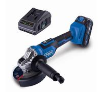 Scheppach Meuleuse d'angle sans fil BC-AG125-X - 1 batterie 2Ah + chargeur | Brushless | démarrage progressif | Ø 125mm | Série 20V-IXES | Réglage de la vitesse 3000-10000min-1