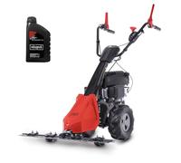 Scheppach Motofaucheuse Thermique BMS200-88 - Moteur 4 Temps - 196 cm³ - 5.7 CV - Largeur de Coupe 880 mm/Hauteur de Coupe 30-60 mm - Superficie 3000 m² - Huile Moteur Incluse