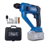 Scheppach Marteau perforateur sans fil C-RHD130-X | 1,3 J | jusqu'à 6000 bpm | LED | Scheppach IXES série 20 volts | mallette de transport et kit d'accessoires inclus