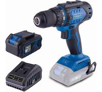 Scheppach Perceuse-visseuse BC-DD60-X - 1 batterie 4Ah + chargeur inclus | sans fil - Série 20V IXES - Couple 60 Nm - Mandrin auto-serrant 1,5-13 mm - Niveaux de couple 25+1 - LED et clip de ceinture