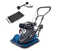 Scheppach Plaque vibrante à essence HP1400S – 2HP 50kg 13kN 25cm, châssis et tapis caoutchouc