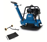 Scheppach Plaque Vibrante Thermique HP3000S Compacteur |9 CV | Pression de compactage 30,5kN Profondeur de compactage 50cm Vitesse 25m/min Tapis caoutchouc & dispositif de déplacement
