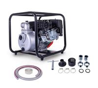 Scheppach Pompe à eau à essence PWP32 avec paquet de tuyaux Débit 32000 l/h | 4 temps avec 212 cm³ et 5,3 CV | Hauteur de refoulement 30 m - Pression de refoulement 3 bar | Hauteur d'aspiration 7 m