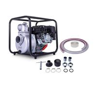 Scheppach Pompe à eau à essence PWP60 avec paquet de tuyaux Débit 60 000l/h | 4 temps avec 212 cm³ et 5,3 CV | Hauteur de refoulement 28 m | Hauteur d'aspiration 7 m | Pour eau claire et sale