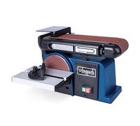 Scheppach Ponceuse à Bande et à disque BTS800 | Puissance 370W | Longueur de bande 715mm-Largeur 100mm | Plateau de Ponçage Ø150mm | Table d'appui réglable de 90°à 45° | Vitesse 7,5m/s