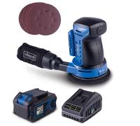 Scheppach Ponceuse excentrique sans fil C-OBS125-X - Série 20V IXES | - Plateau de ponçage Ø 125 mm - Circuit oscillant 2 mm - Vitesse d'oscillation max 24000 tr/min - 1 batterie 4Ah + chargeur